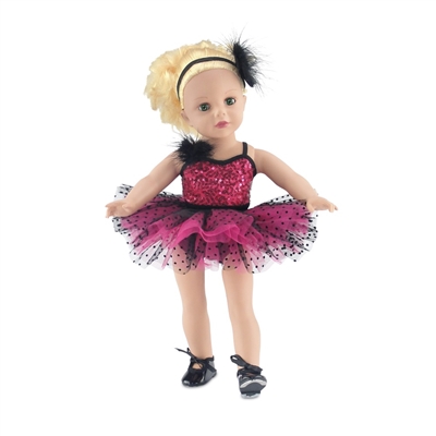 American Girl Truly Me Ballet Practice Accessories for 18 inch Dolls (Doll Not Included), Pink