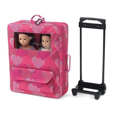 7 Piece TWIN Doll Traveling Trolley Set fits 2 18'' American girl Doll –  Toys 2 Discover